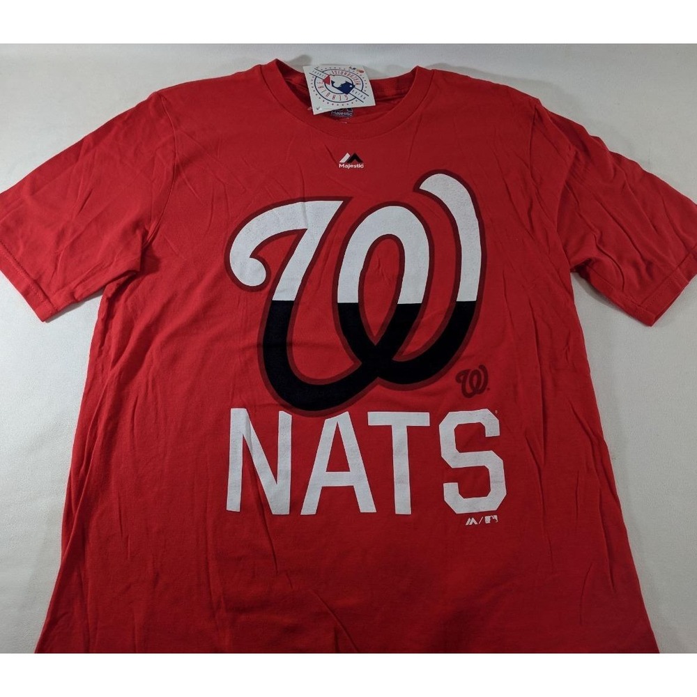 Majestic Youth XL 18 Washington Nationals Nats MLB T‑Shirt Tee Shirt NEW NWT